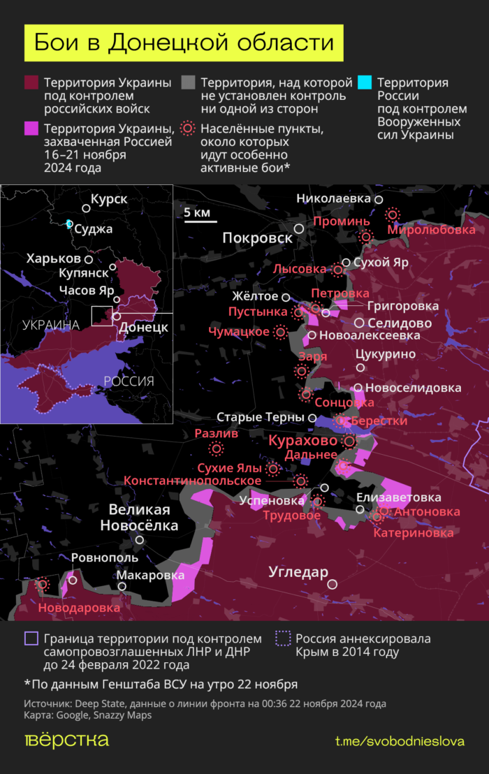 Бои в Донецкой области