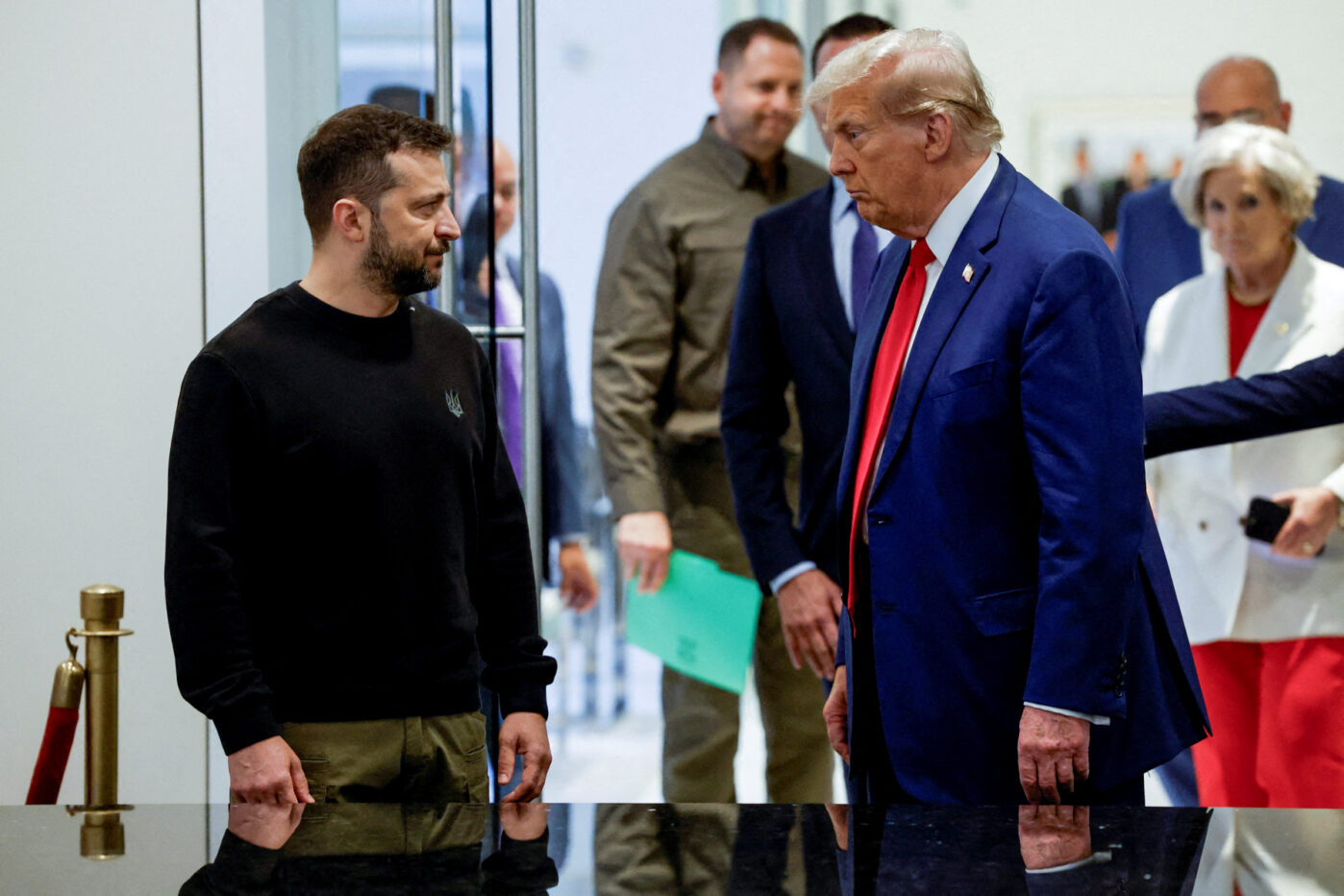 Владимир Зеленский встречается с Дональдом Трампом в Нью-Йорке во время избирательной кампании в США