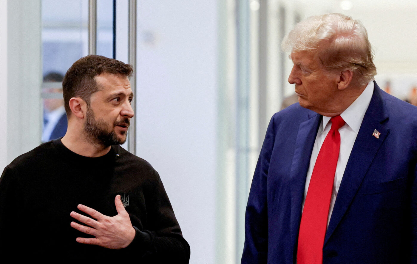 Владимир Зеленский и Дональд Трамп на встрече в Trump Tower в Нью-Йорке, США, 27 сентября 2024 года
