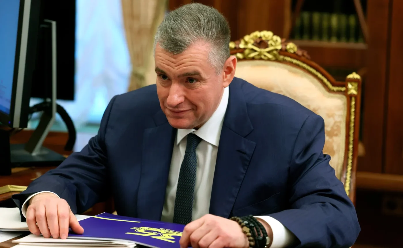 Лидер партии ЛДПР Леонид Слуцкий на встрече с Путиным